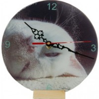 Orologio tondo grande con finitura zigrinata