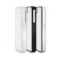 Cover per  APPLE I PHONE 4 / 4S  con piastrina stampabile in alluminio  disponibile in cinque colori  ROSSO  NEW  Bianco  Nero  Clear Orange  nei modelli in  Plastica rigida  Gomma morbida